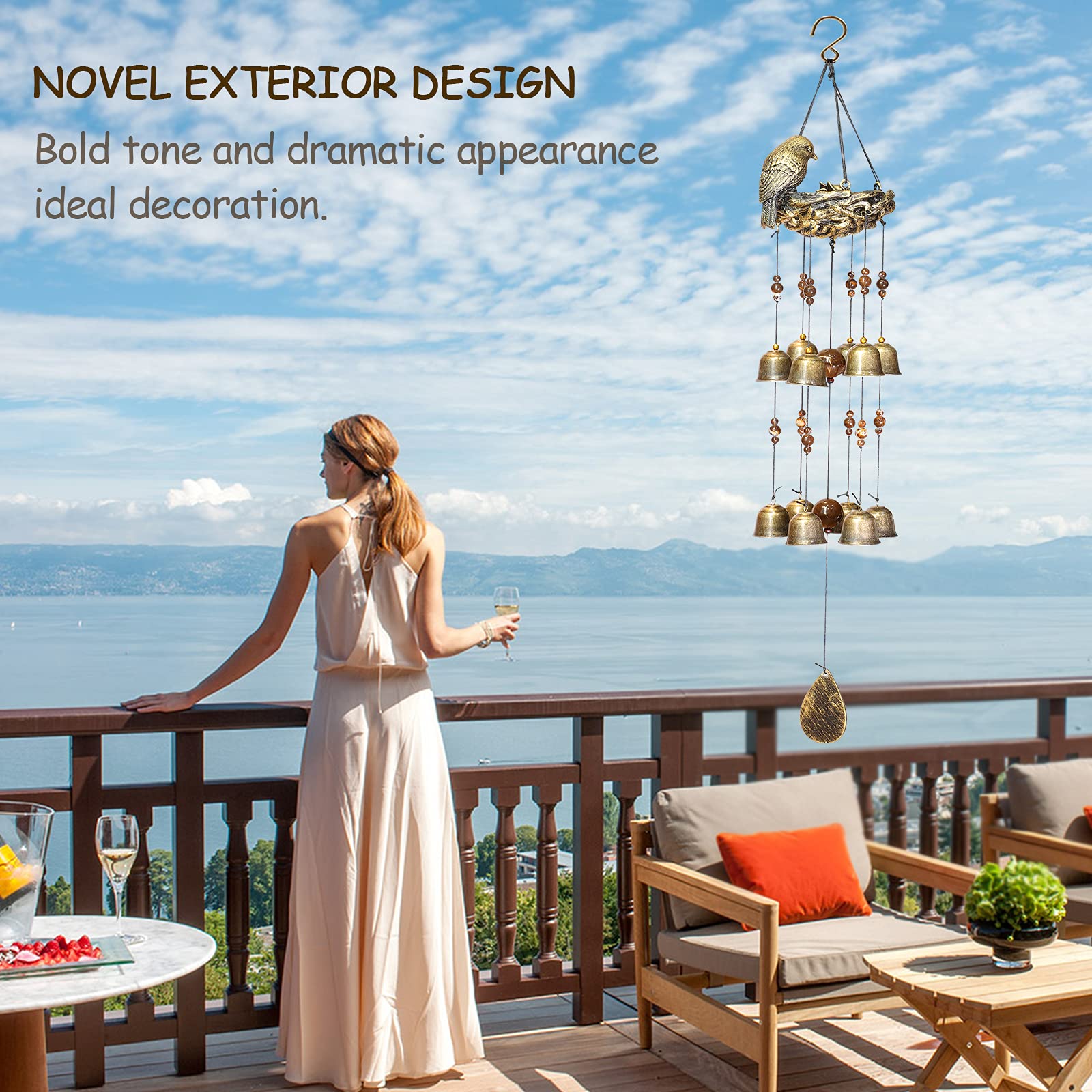 🐦Bird Nest Wind Chime Hanging Decoration - Best Gift For Mom🎁❤️