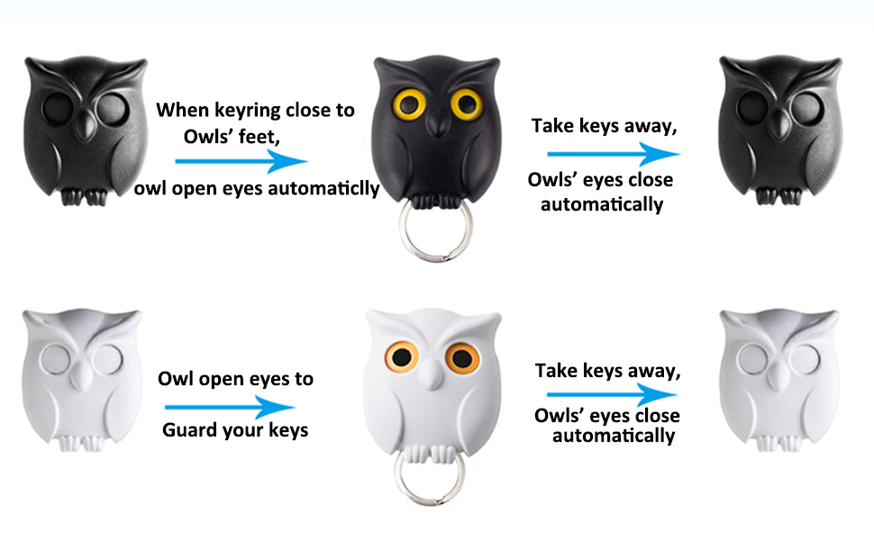 wall key holder owl