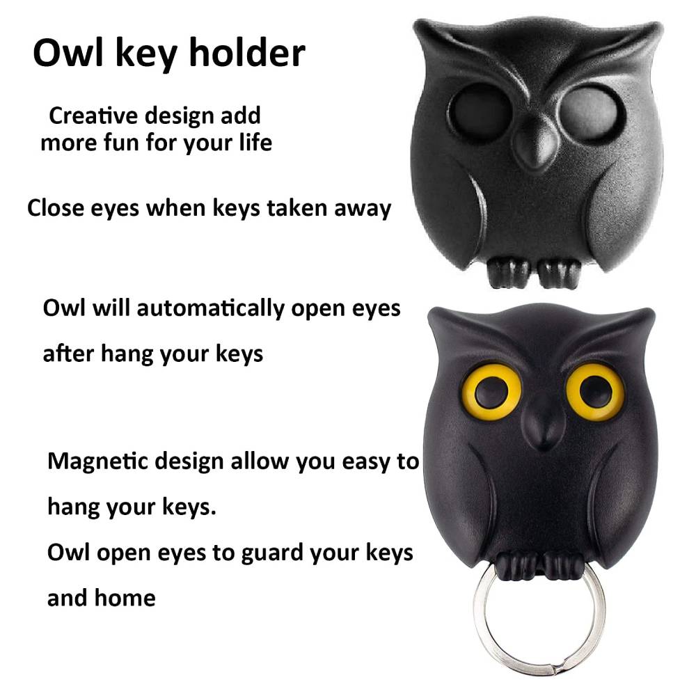 🔥Black Friday Deal🔥Automatic Open Close Eyes Owl Holder🦉