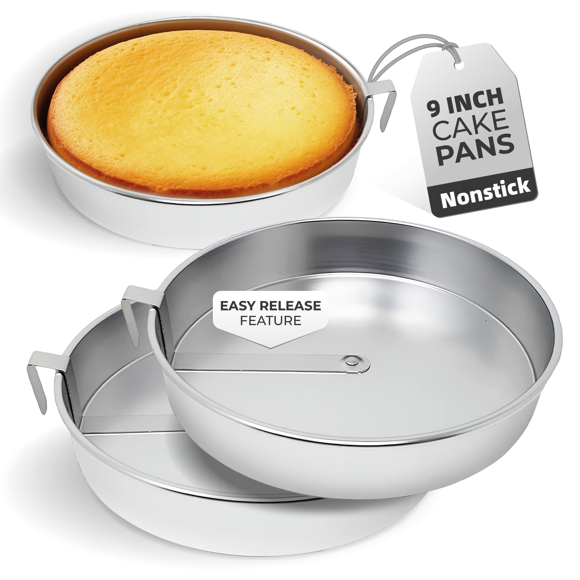 Easy-Release 9-Inch Nonstick Cake Pan – Perfect Cakes Every Time