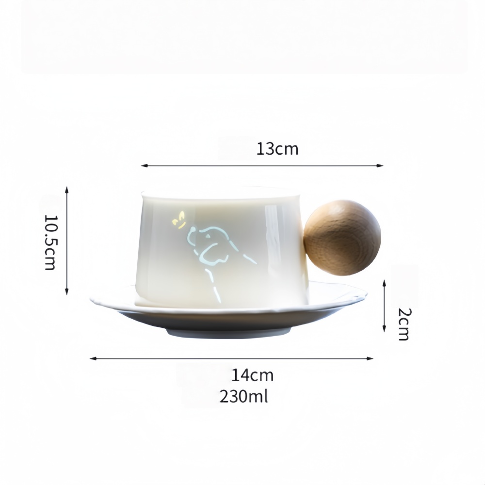 Lumen Cup Collection - Handcrafted “Rice Grain” Porcelain Cups That Glow