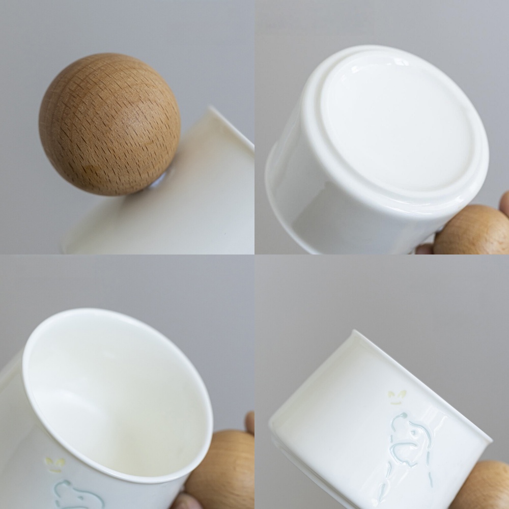 Lumen Cup Collection - Handcrafted “Rice Grain” Porcelain Cups That Glow