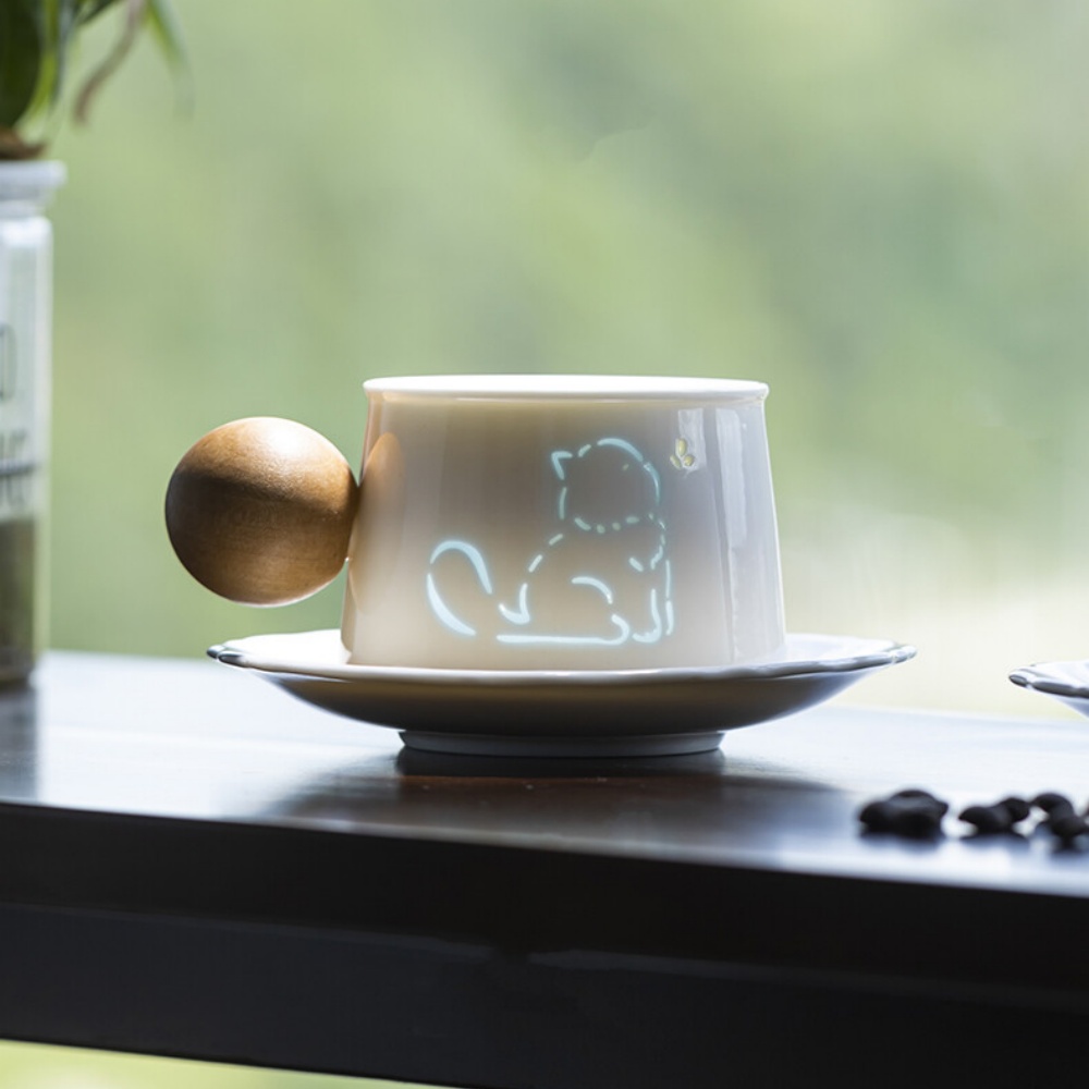 Lumen Cup Collection - Handcrafted “Rice Grain” Porcelain Cups That Glow