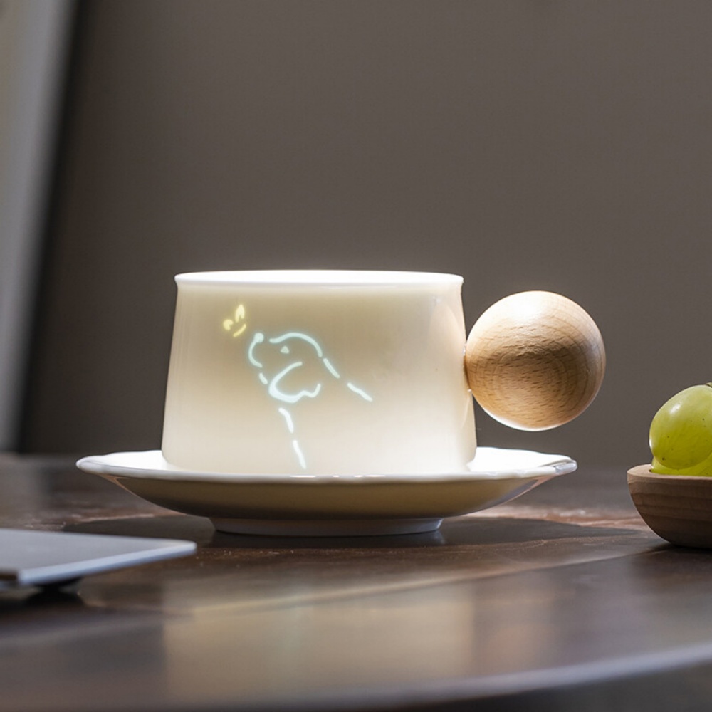 Lumen Cup Collection - Handcrafted “Rice Grain” Porcelain Cups That Glow