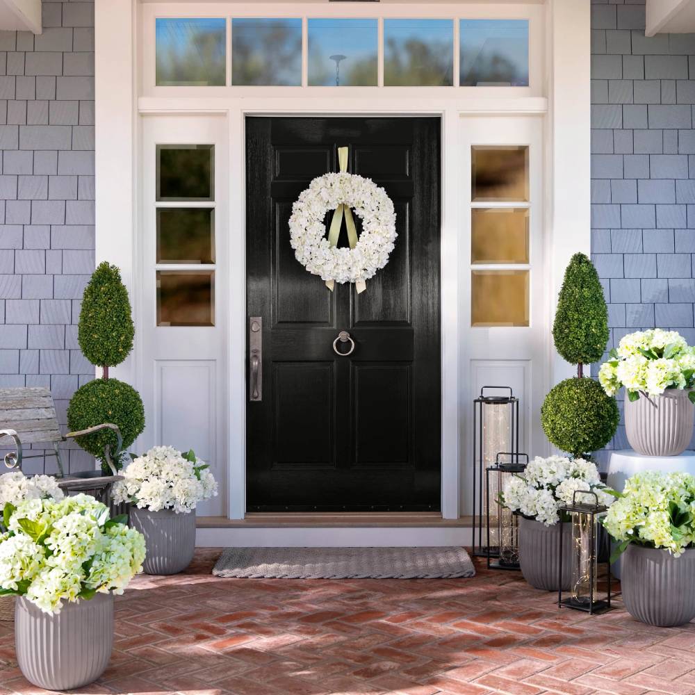 💥Last Day Only $3.99 Each💐Artificial Outdoor Hydrangea Flowers - UV resistant, Waterproof, Windproof