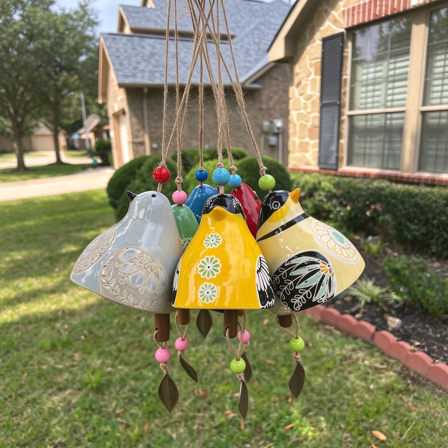 100% Hand-Painted Bird wind Chimes (Handmade by Jordan Maynard®)