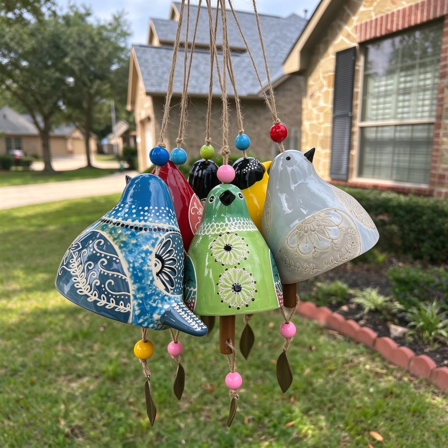 100% Hand-Painted Bird wind Chimes (Handmade by Jordan Maynard®)