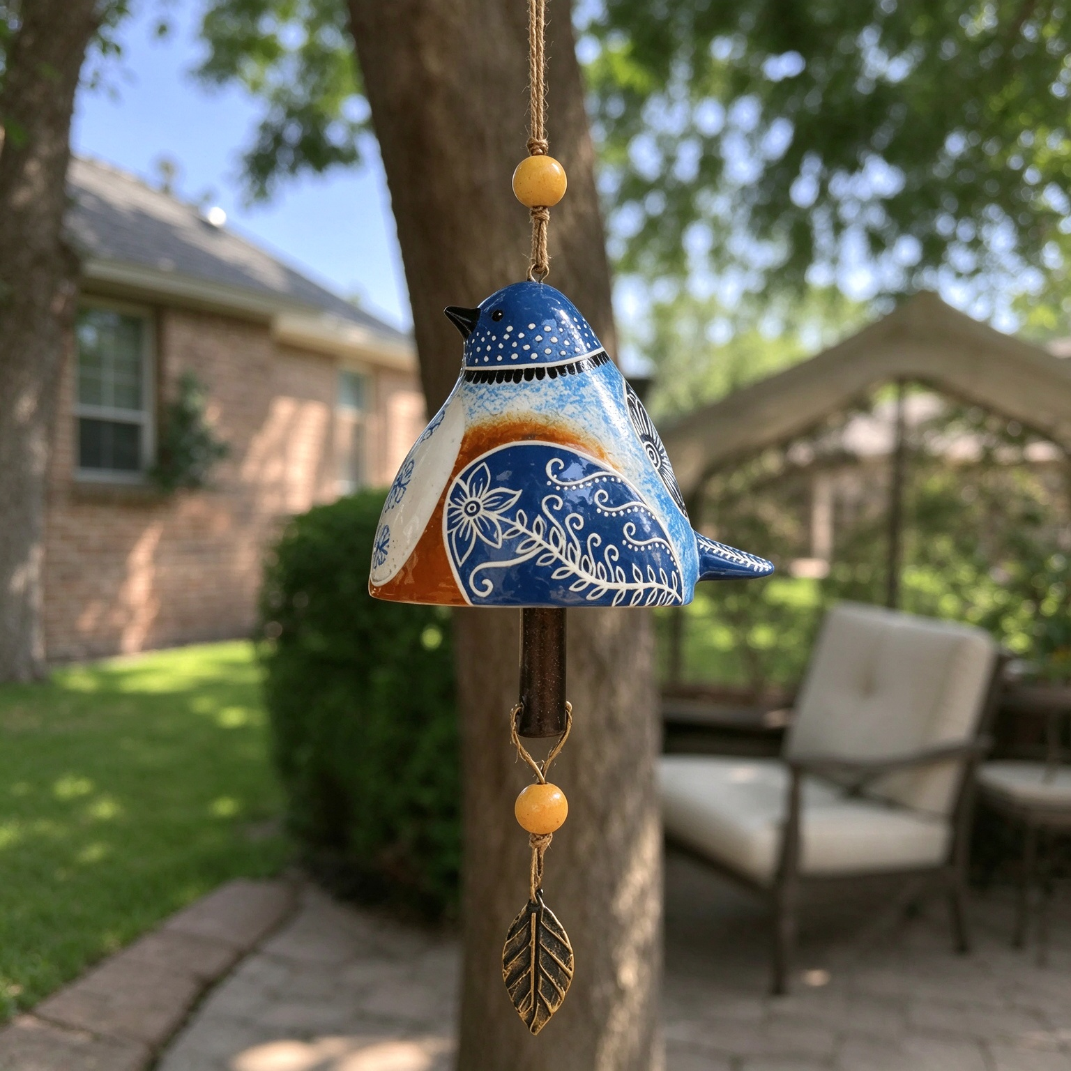 100% Hand-Painted Bird wind Chimes (Handmade by Jordan Maynard®)