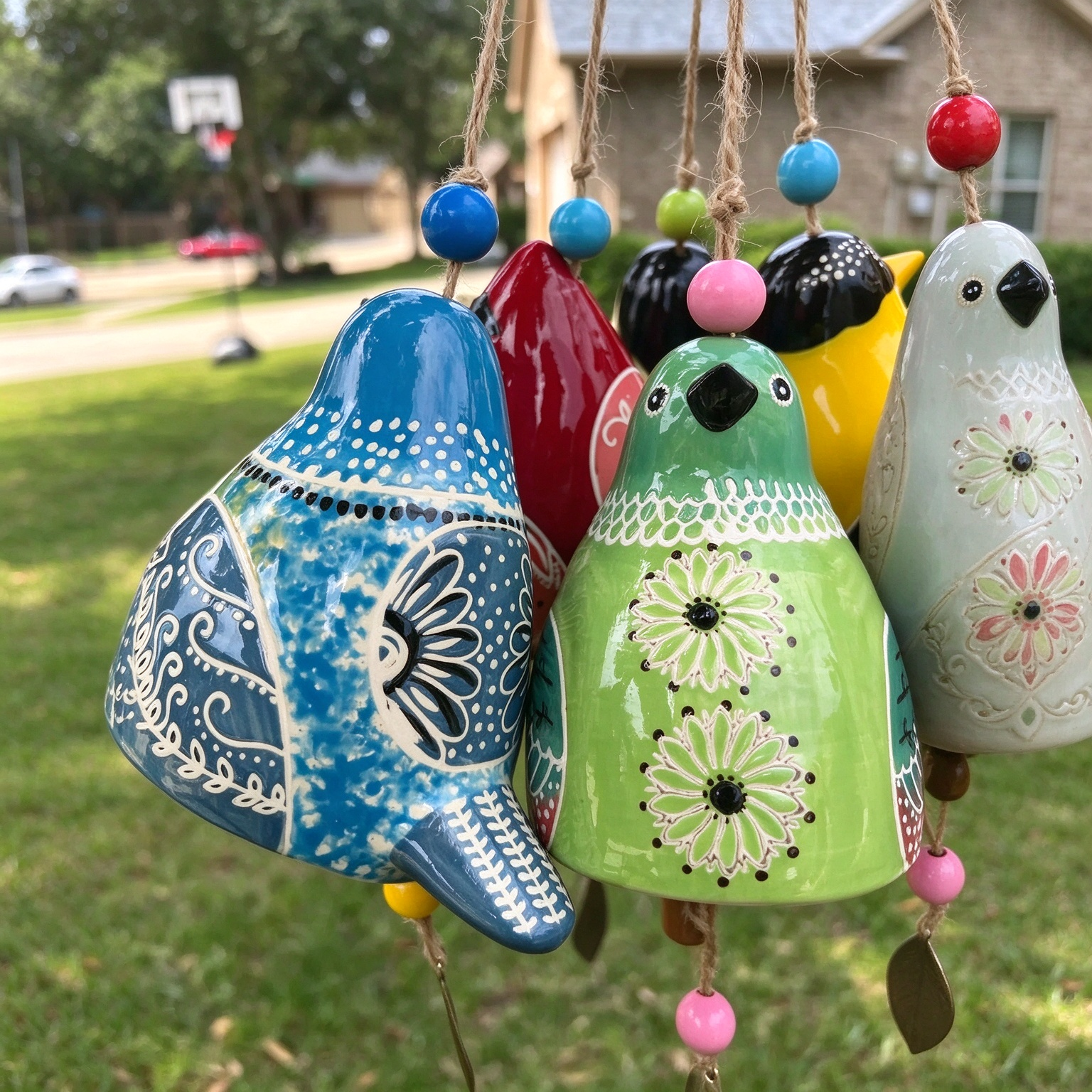100% Hand-Painted Bird wind Chimes (Handmade by Jordan Maynard®)