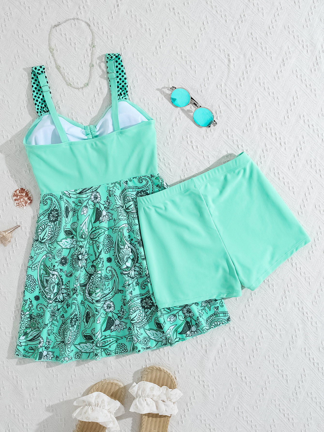 Women's Casual Fashion Swimdress with Short