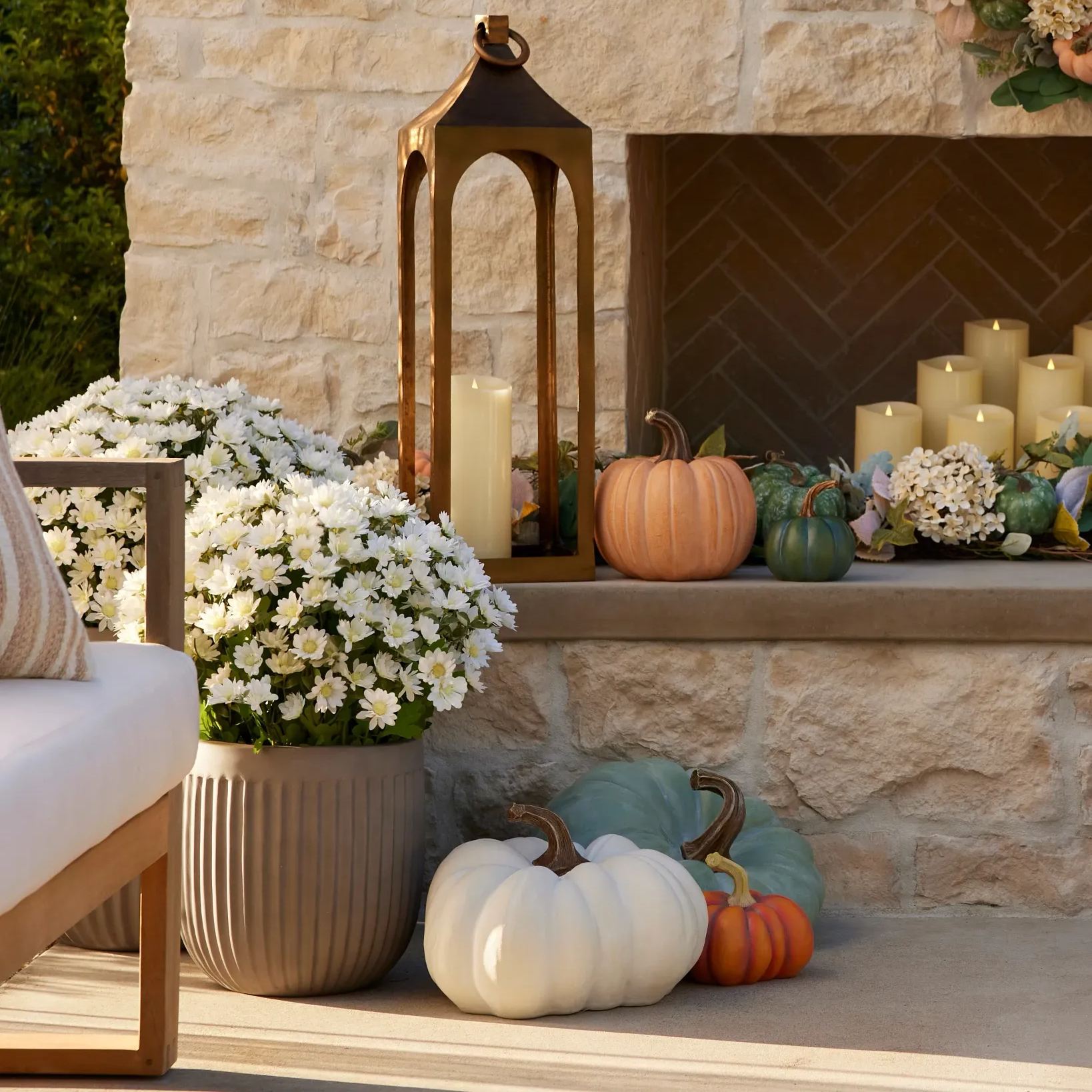 🌼💥Last Day Only $2.99 Each - Artificial Outdoor Mums Flowers - UV resistant, Waterproof, Windproof