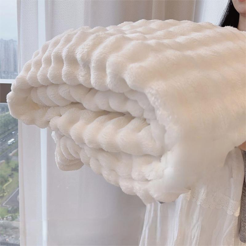 The Bunny Bubble Plush Blanket