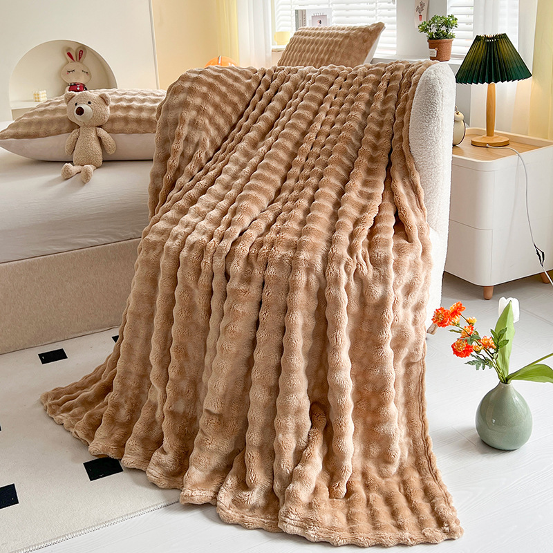 The Bunny Bubble Plush Blanket