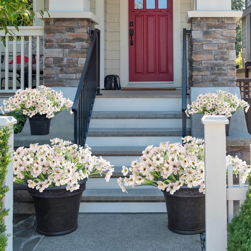 💥$9.98 On Sale - 💐Lifelike UV-Resistant Sunset Flowers – Waterproof, Windproof & Perfect for Fall Decor 🍂