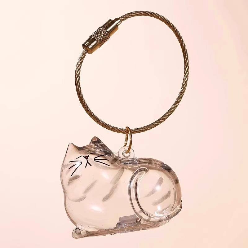 🏆 50K+ SOLD! – Almost Gone🔥Pet Hair Collector Keychain Charm Memorial Storage Box