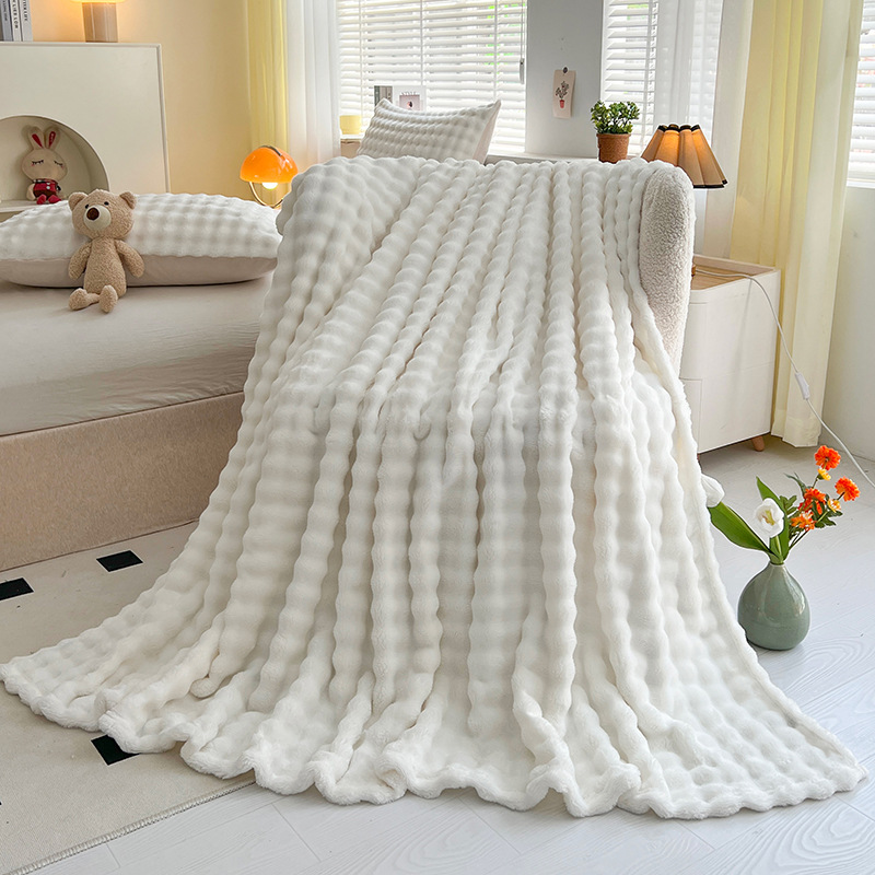 The Bunny Bubble Plush Blanket