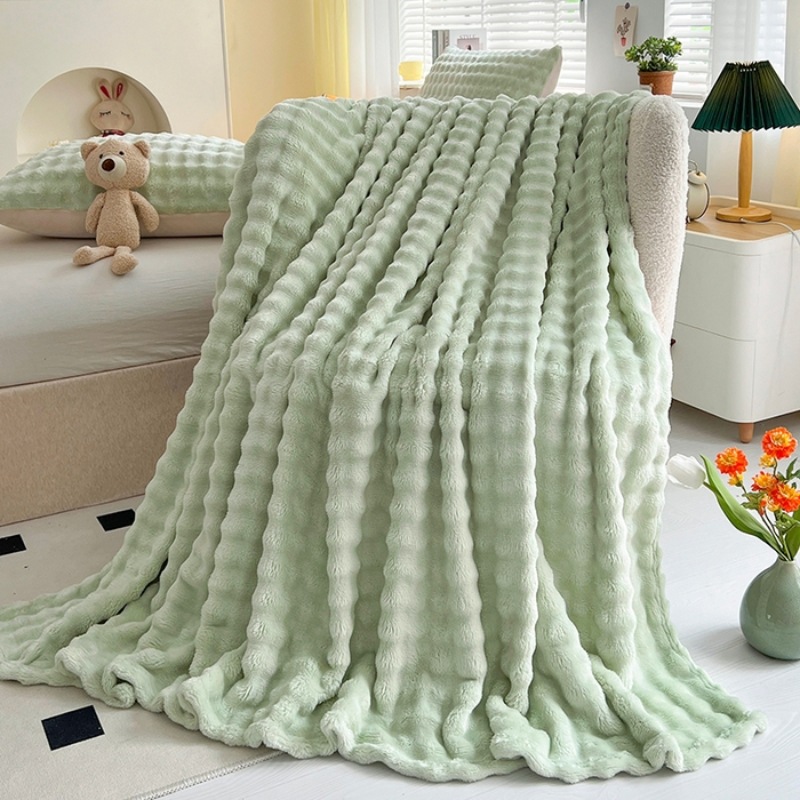 The Bunny Bubble Plush Blanket
