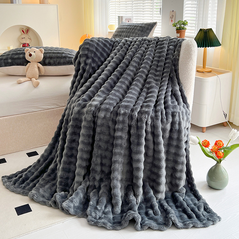 The Bunny Bubble Plush Blanket
