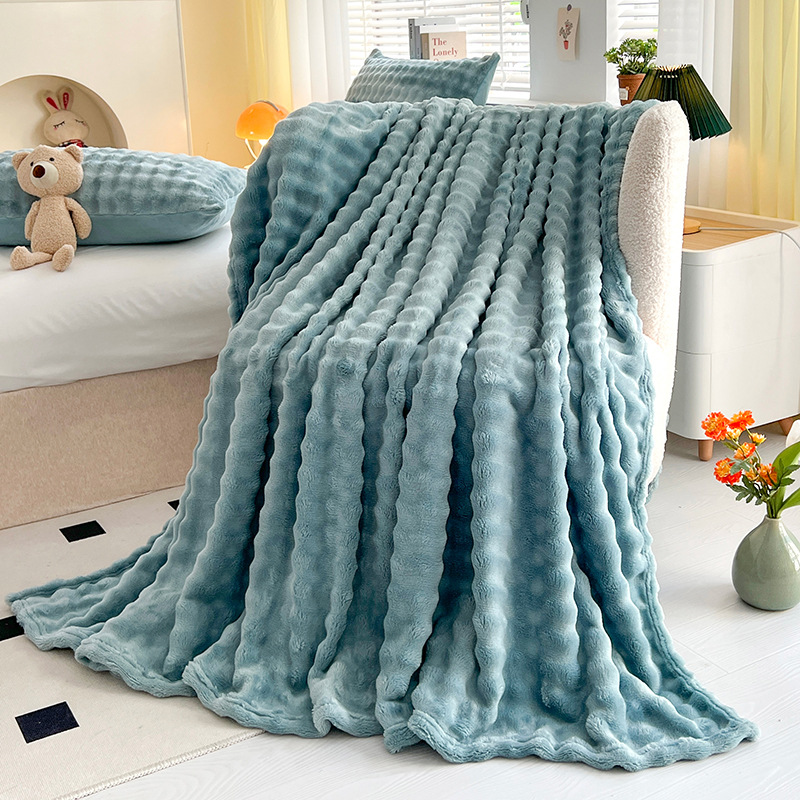 The Bunny Bubble Plush Blanket