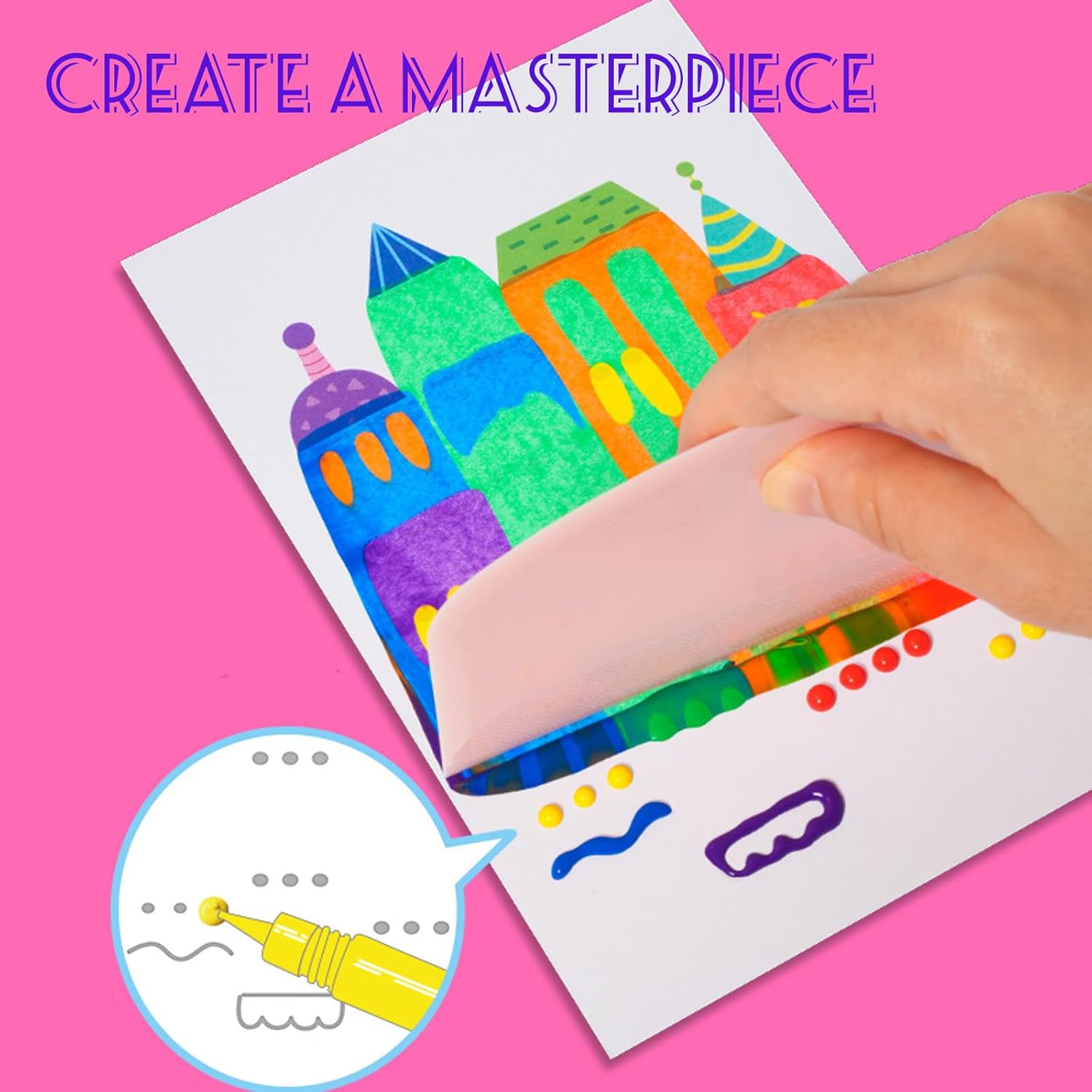 🌈Rainbow Scratch Art Magic Reveal Kit