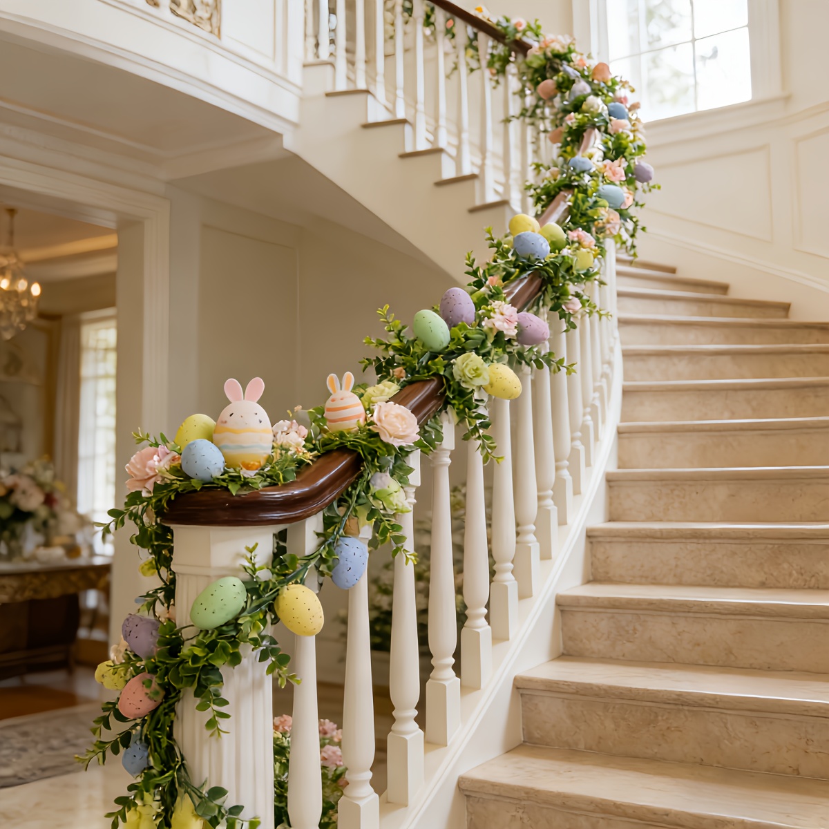 🐣 Pre-lit Easter Egg Garland – Light Up Your Spring & Easter Joy