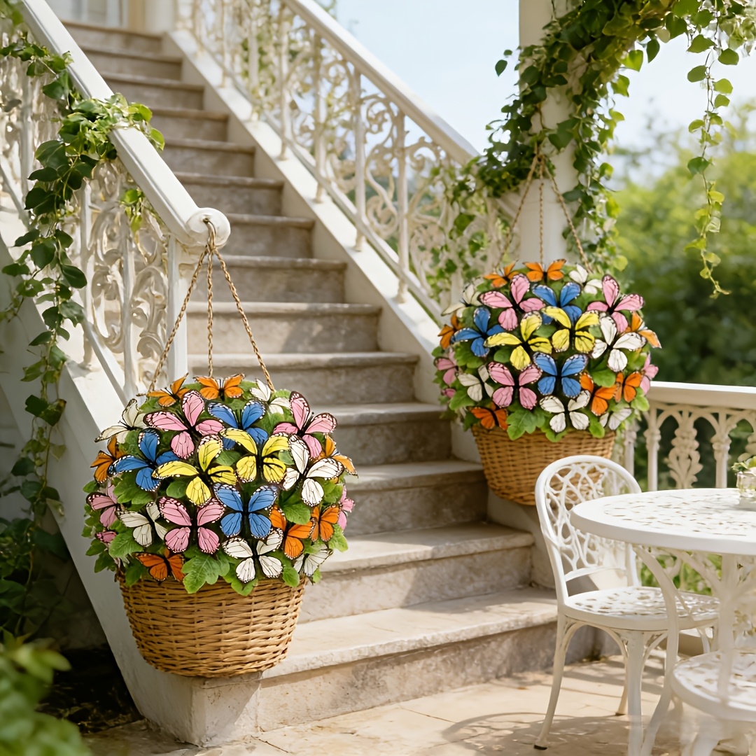 🔥Each $2.99 On Sale Today Only🦋Artificial Butterfly Flowers- UV resistant, Waterproof, Windproof