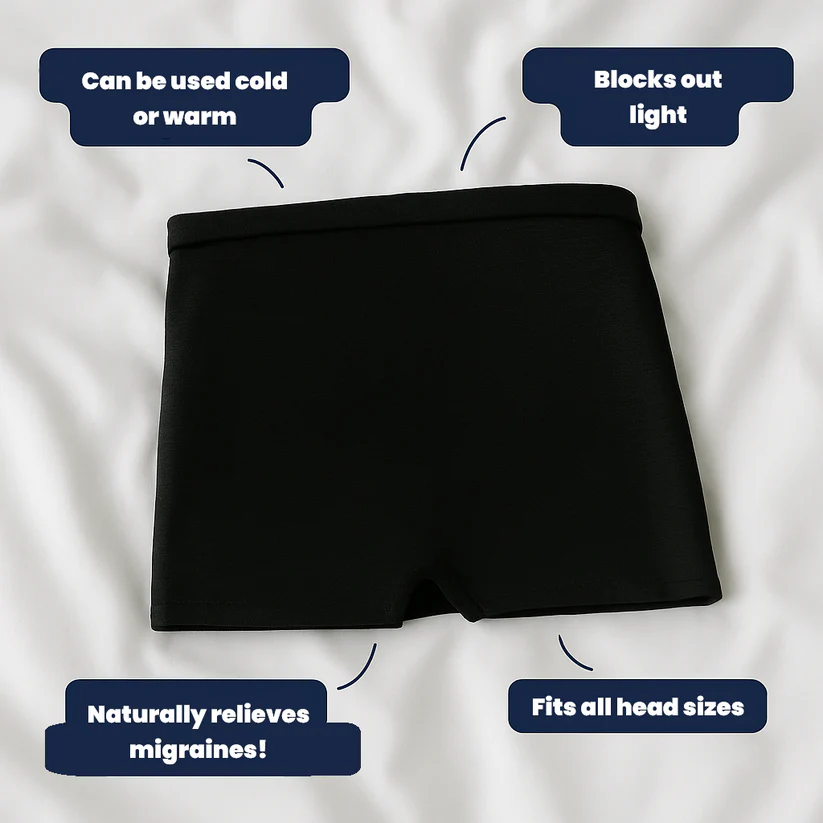 Cold Compress Eye Mask & Migraine Relief Hat