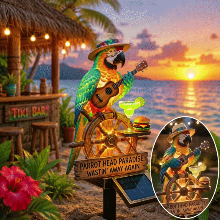 🔥Last Day 70% OFF🔥🌴 PARROT GUITAR SOLAR GARDEN LIGHT