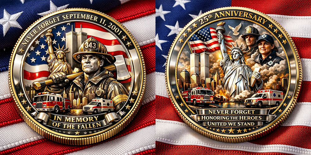 Never Forget – 25th Anniversary Memorial Coin