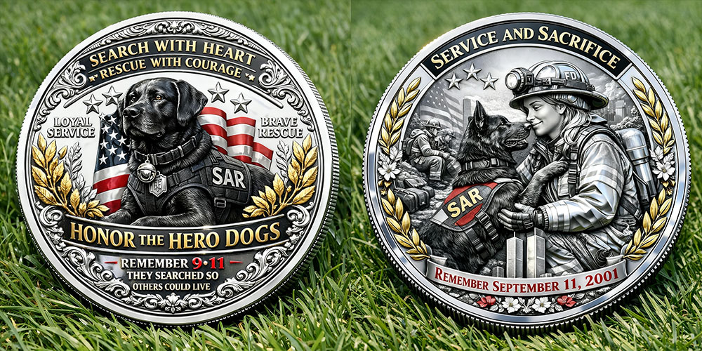 Search & Rescue Hero Dogs Commemorative Coin