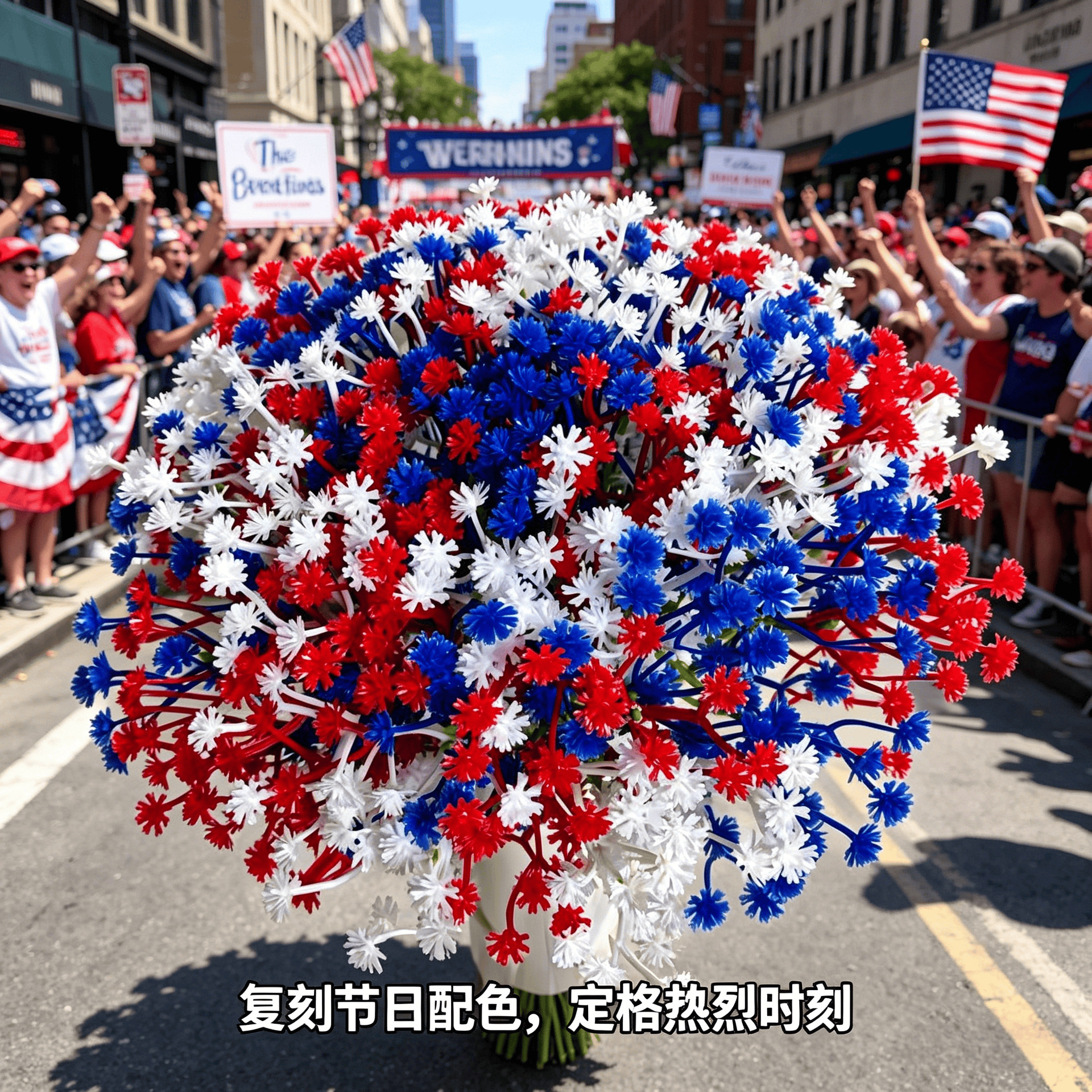 🔥4th of July Hot Sale 60% Off 🔥 Patriotic Red White Blue Artificial Flowers💐