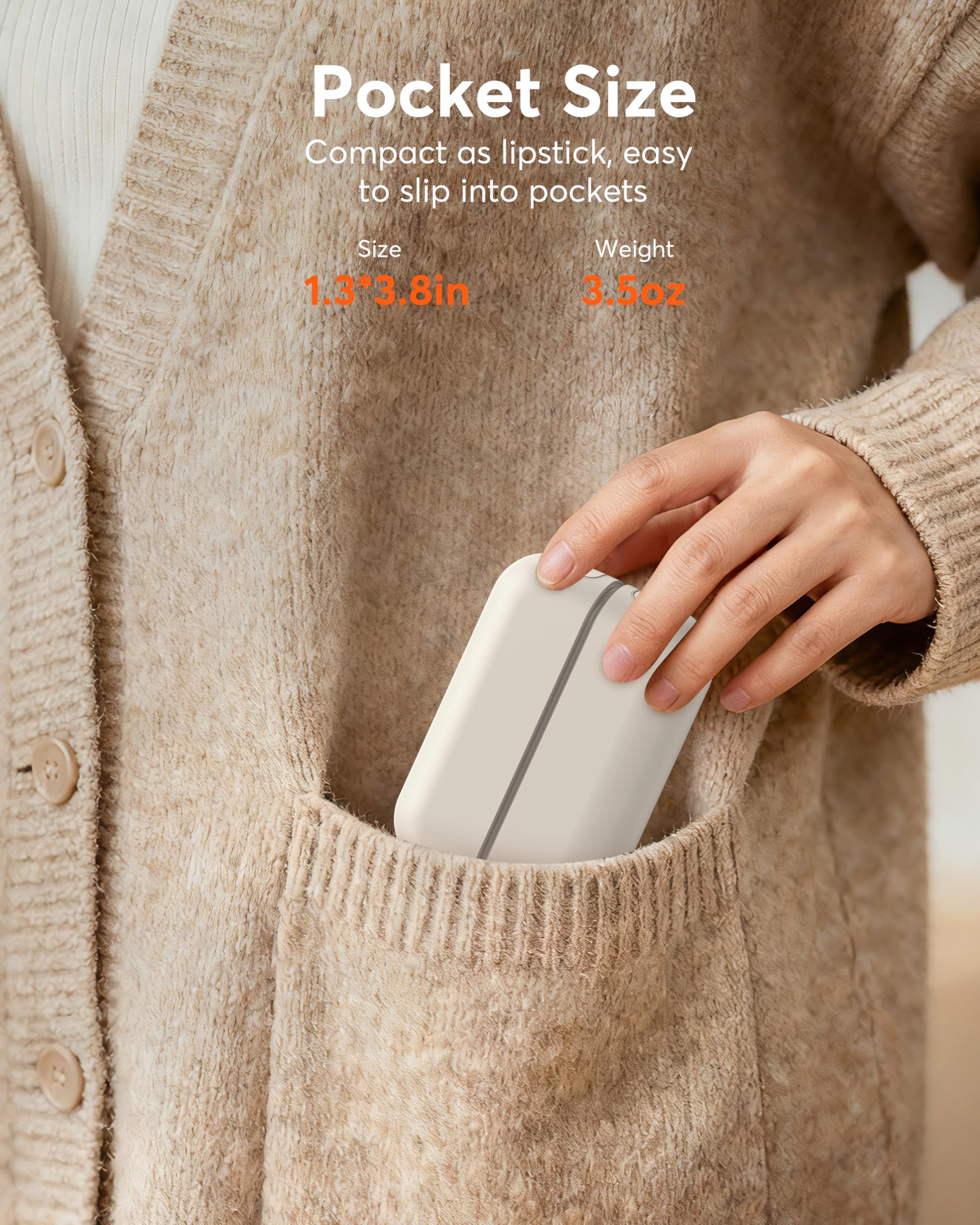 🔥Hand Warmers Rechargeable, 2 Pack Magnetic Electric Hand Warmer🎁