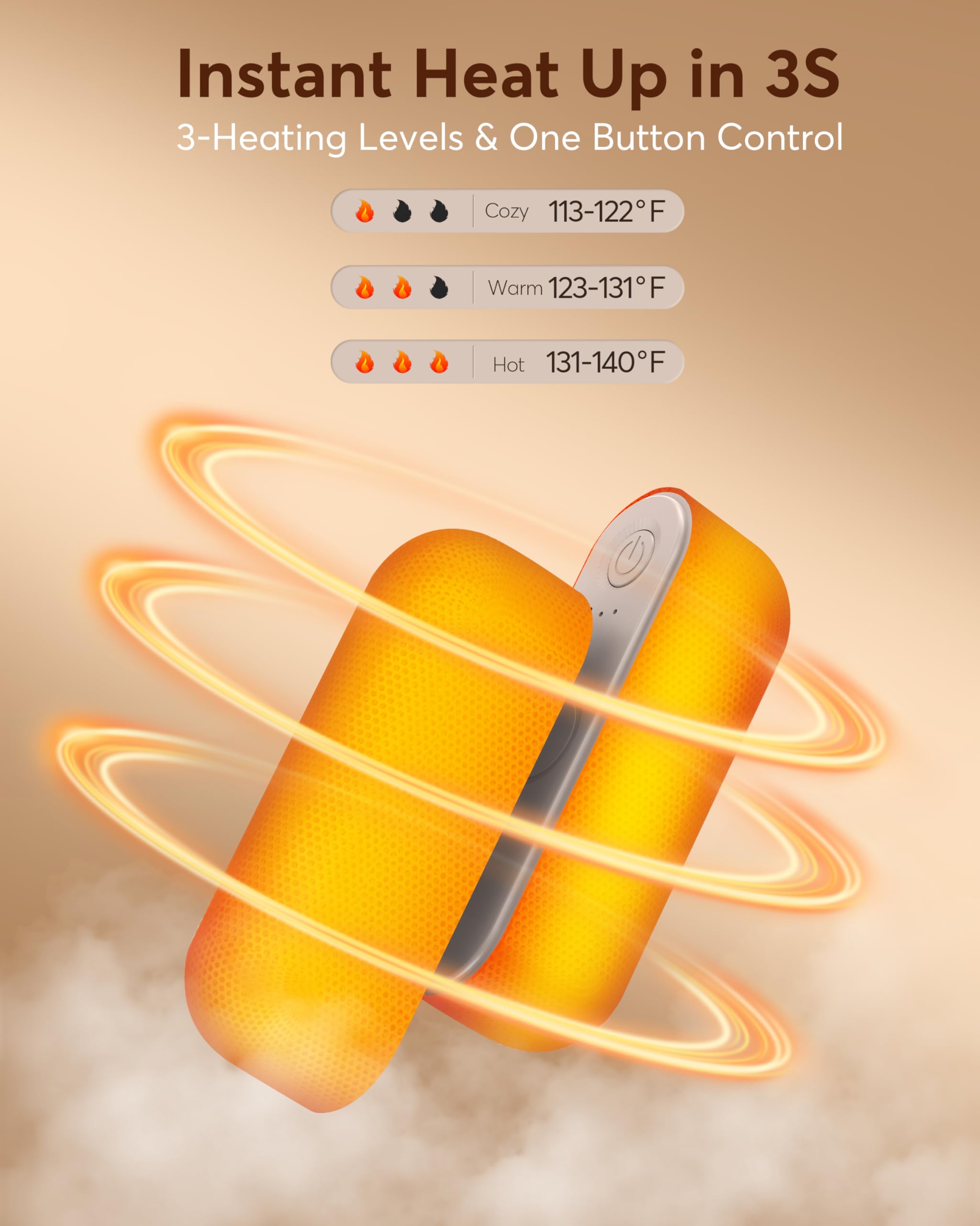 🔥Hand Warmers Rechargeable, 2 Pack Magnetic Electric Hand Warmer🎁