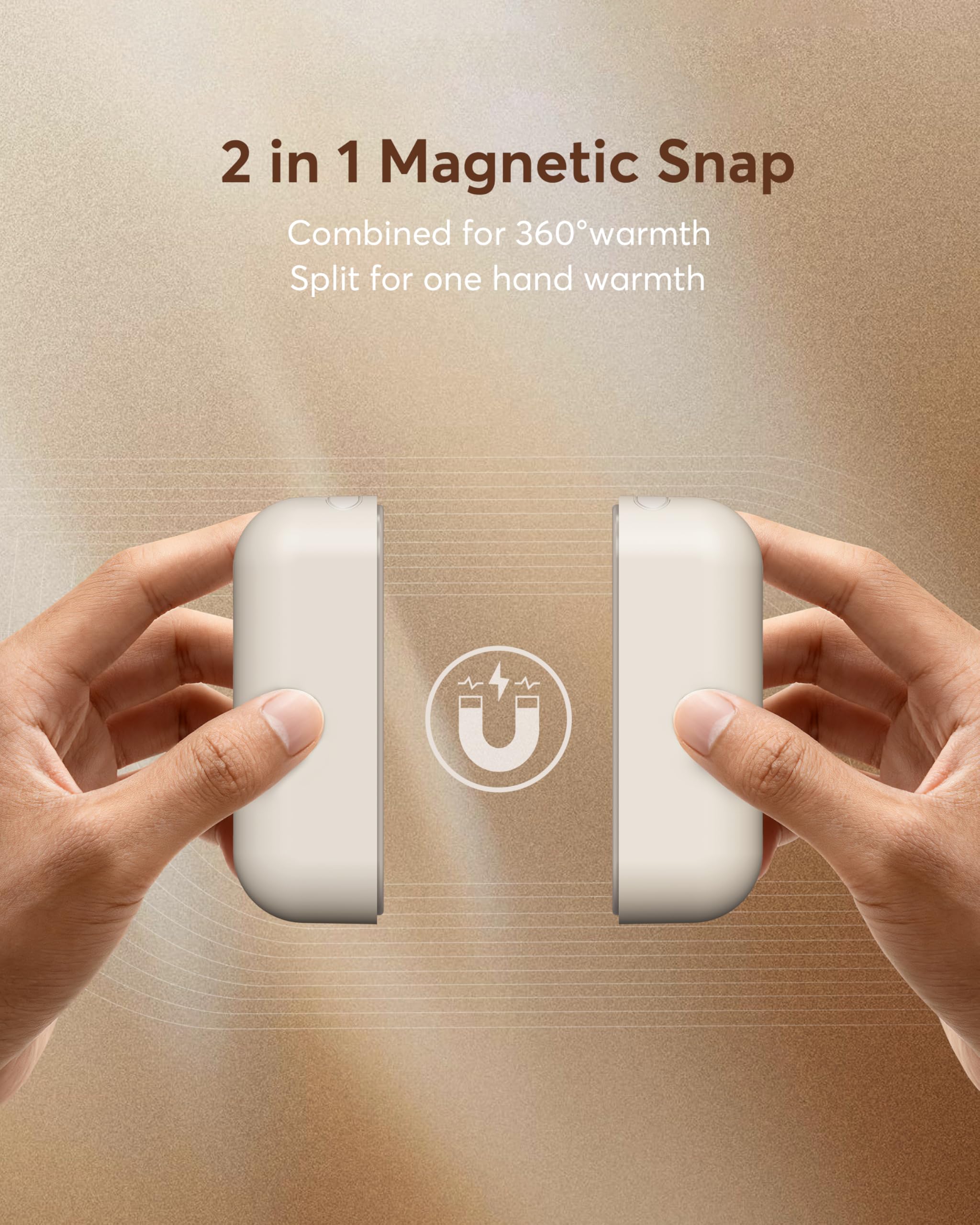 🔥Hand Warmers Rechargeable, 2 Pack Magnetic Electric Hand Warmer🎁