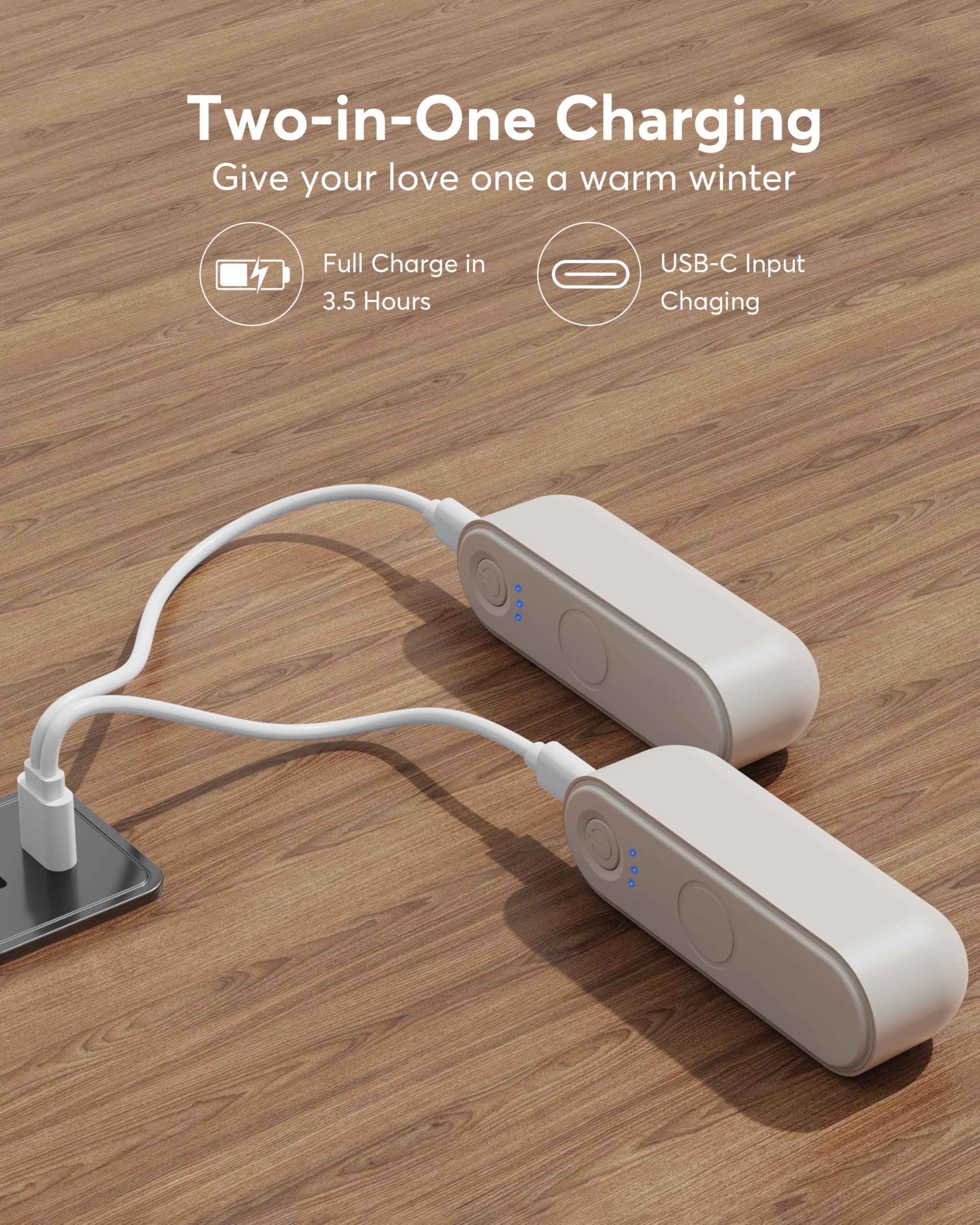 🔥Hand Warmers Rechargeable, 2 Pack Magnetic Electric Hand Warmer🎁