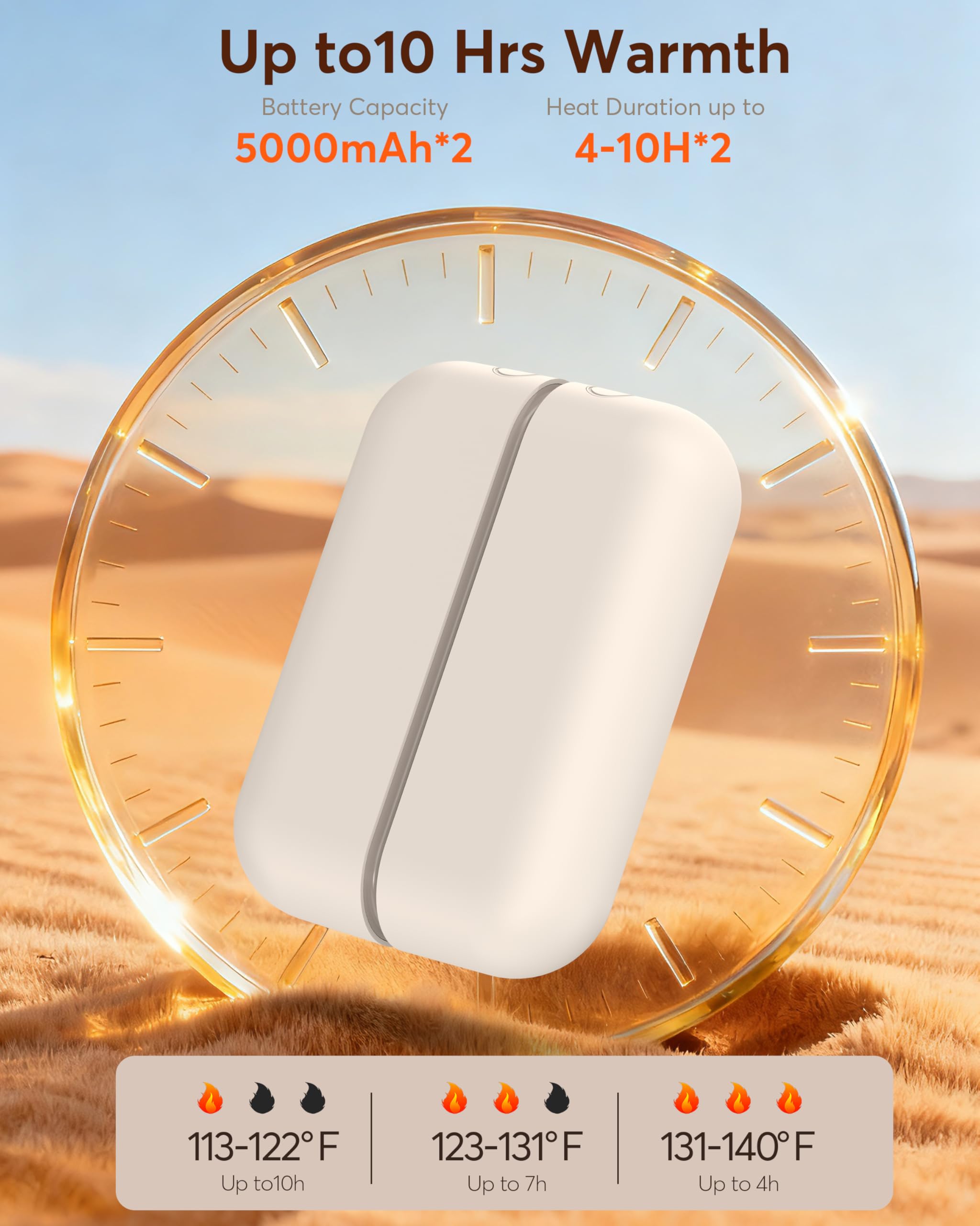 🔥Hand Warmers Rechargeable, 2 Pack Magnetic Electric Hand Warmer🎁