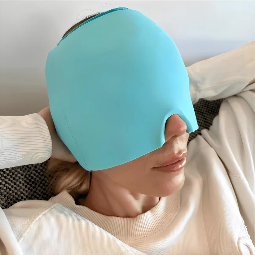 Cold Compress Eye Mask & Migraine Relief Hat