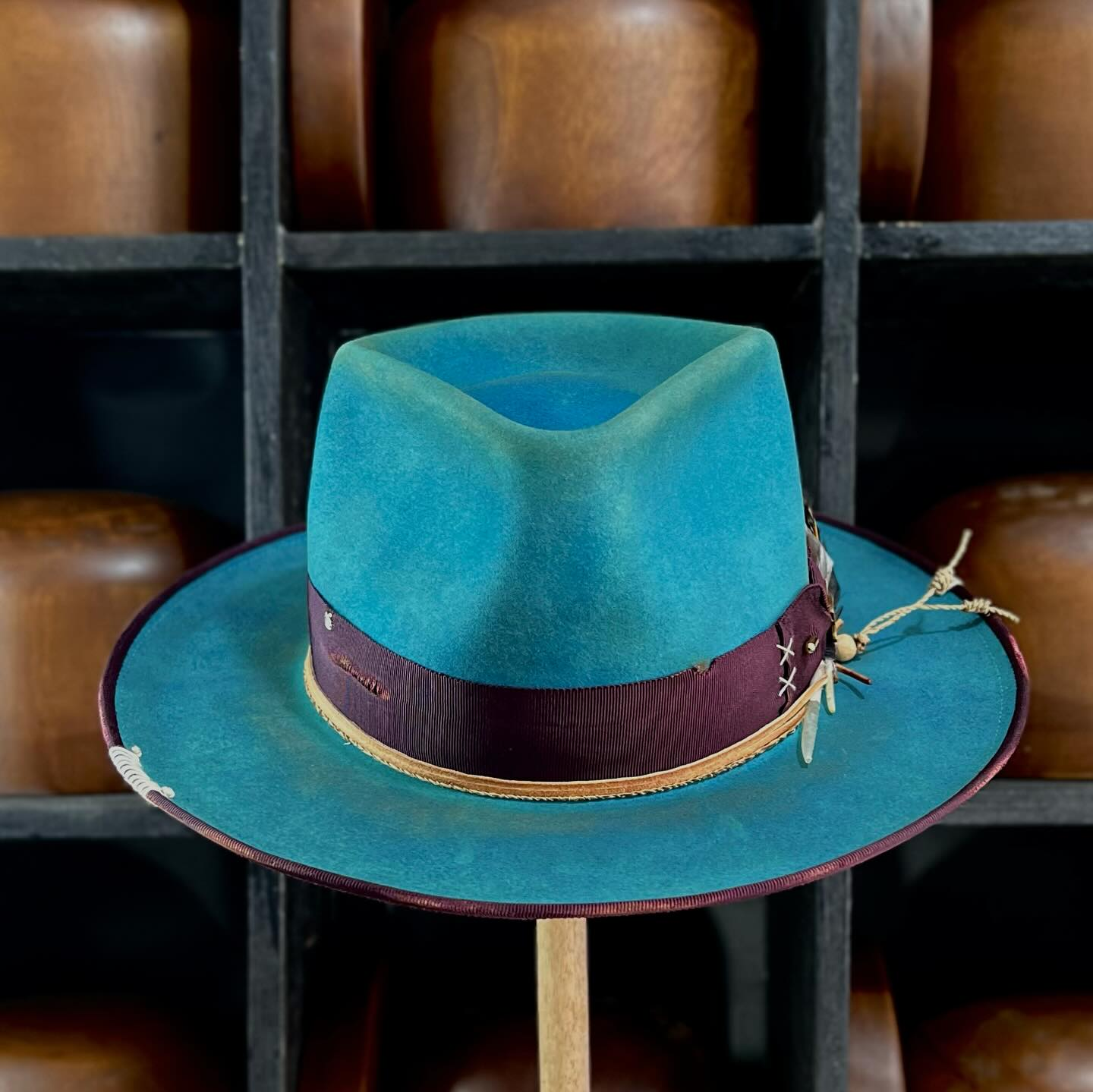 Blue Teardrop Fedora – Audacious Mark