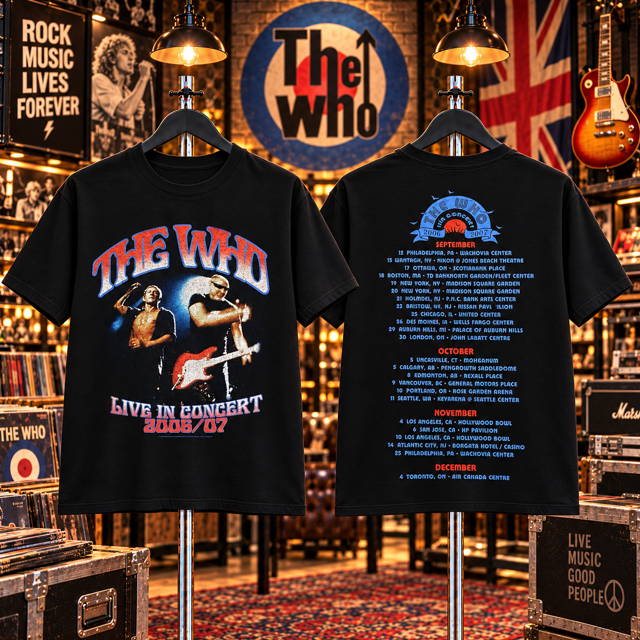 Vintage The Who Concert T Shirt