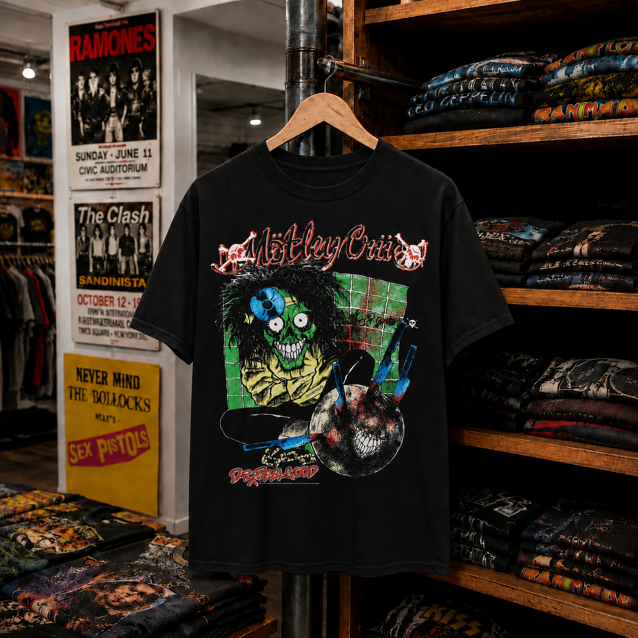 Mötley Crüe Vintage Rare T-Shirt,Nearly Sold Out Collectors Piece