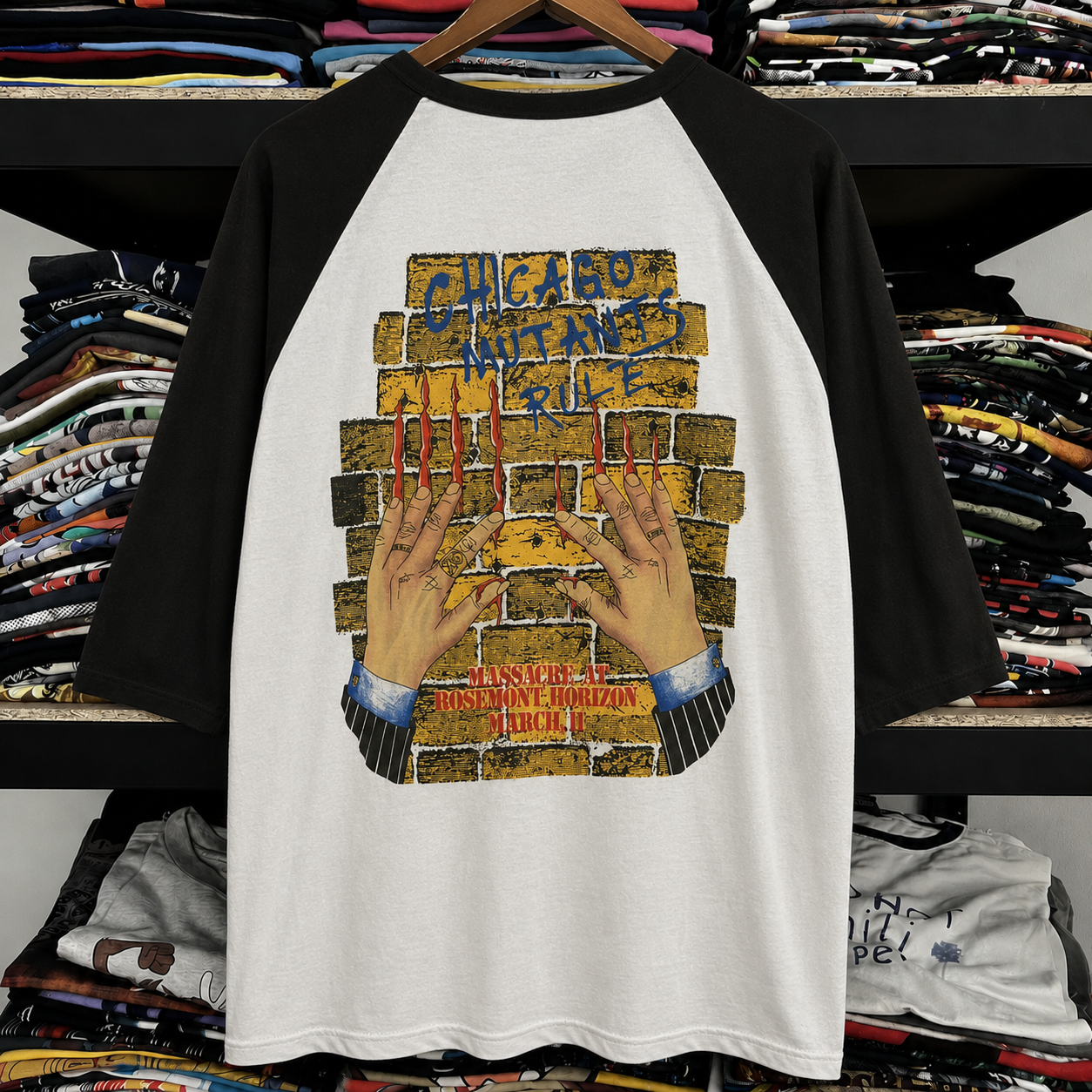 Rare Hard To Find Vintage Iron Maiden Raglan T-Shirt, Nearly Sold Out Collectors Piece