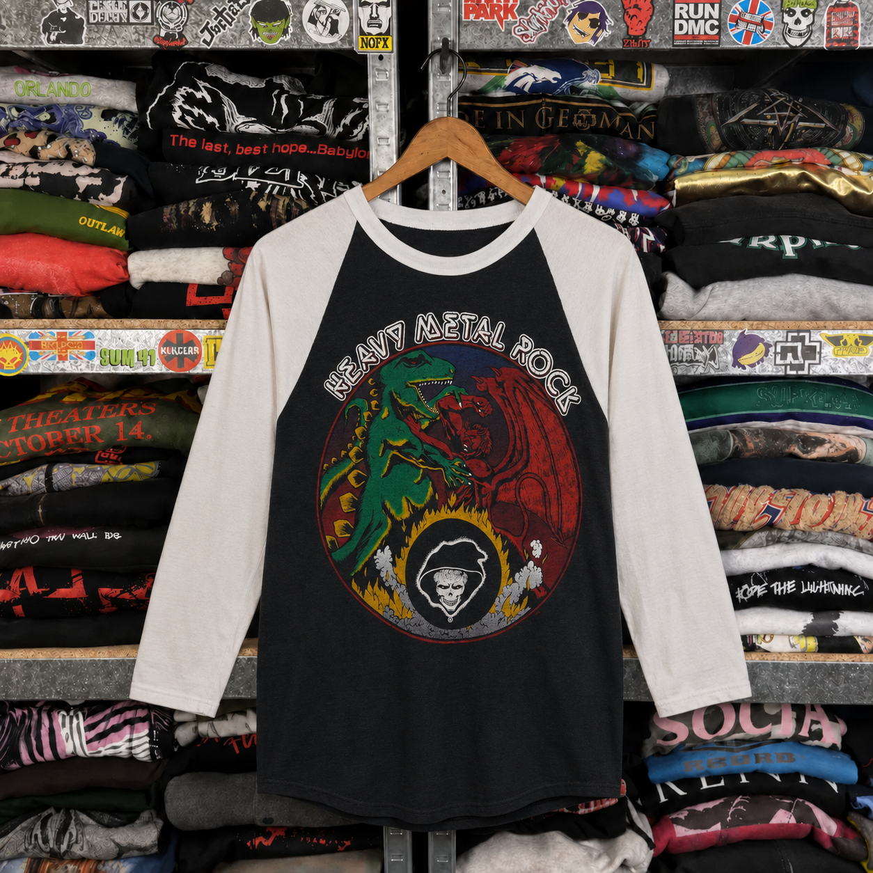 Rare Hard To Find Vintage Black Sabbath Raglan Shirt, Nearly Sold Out Collectors Piece