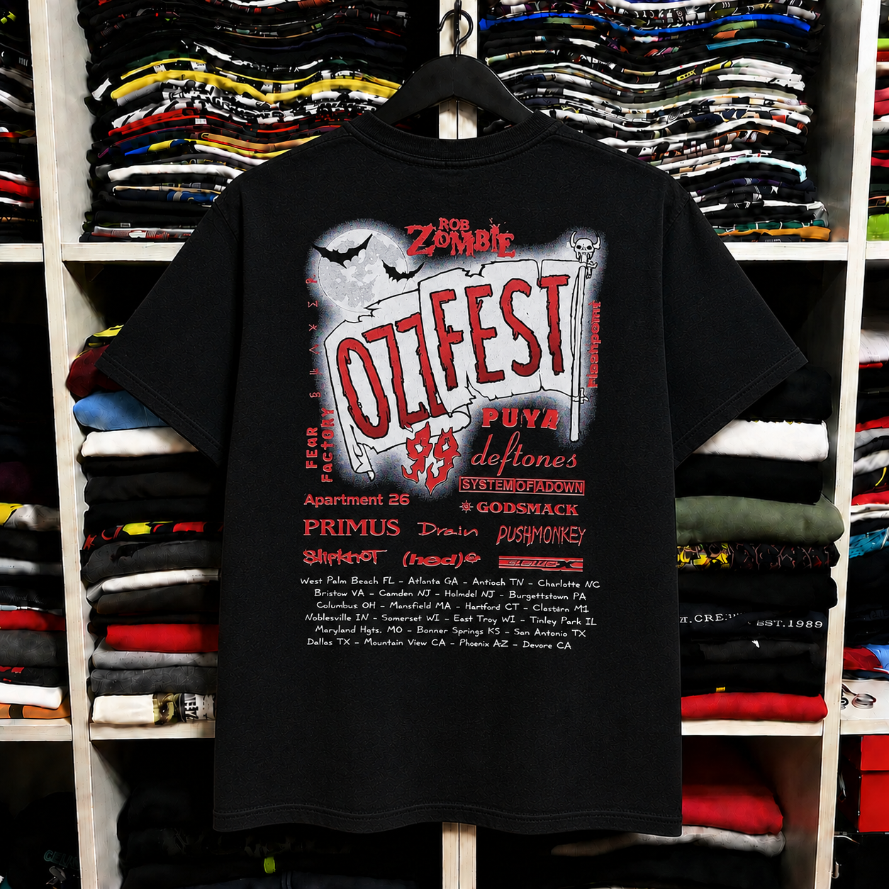 ☠️Ozzfest 1996-2008 Tour band t-shirt Collection🎸