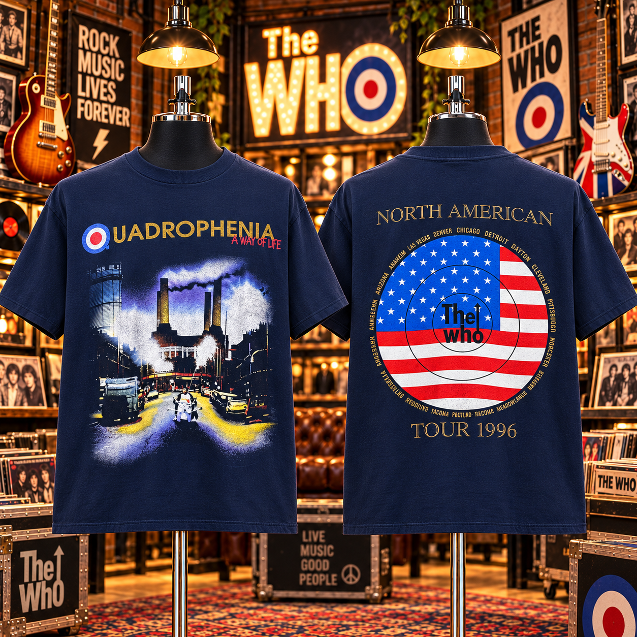 Vintage The Who Concert T Shirt