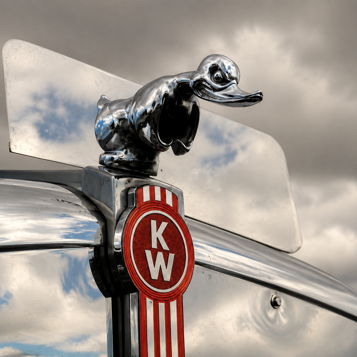 Death proof duck/convoy duck  Hood Ornament