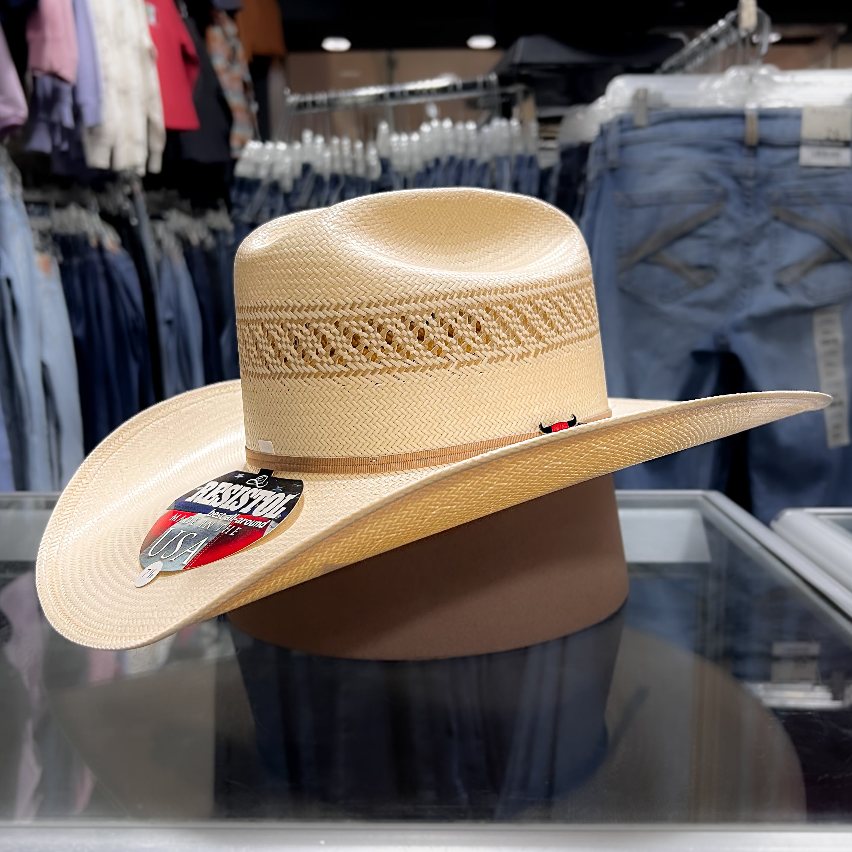 Resistol Men's 20X Wildfire Straw Hat, Natural Tan