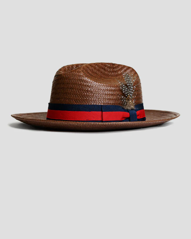 Miller Ranch Fedora Hat - Retro Straw