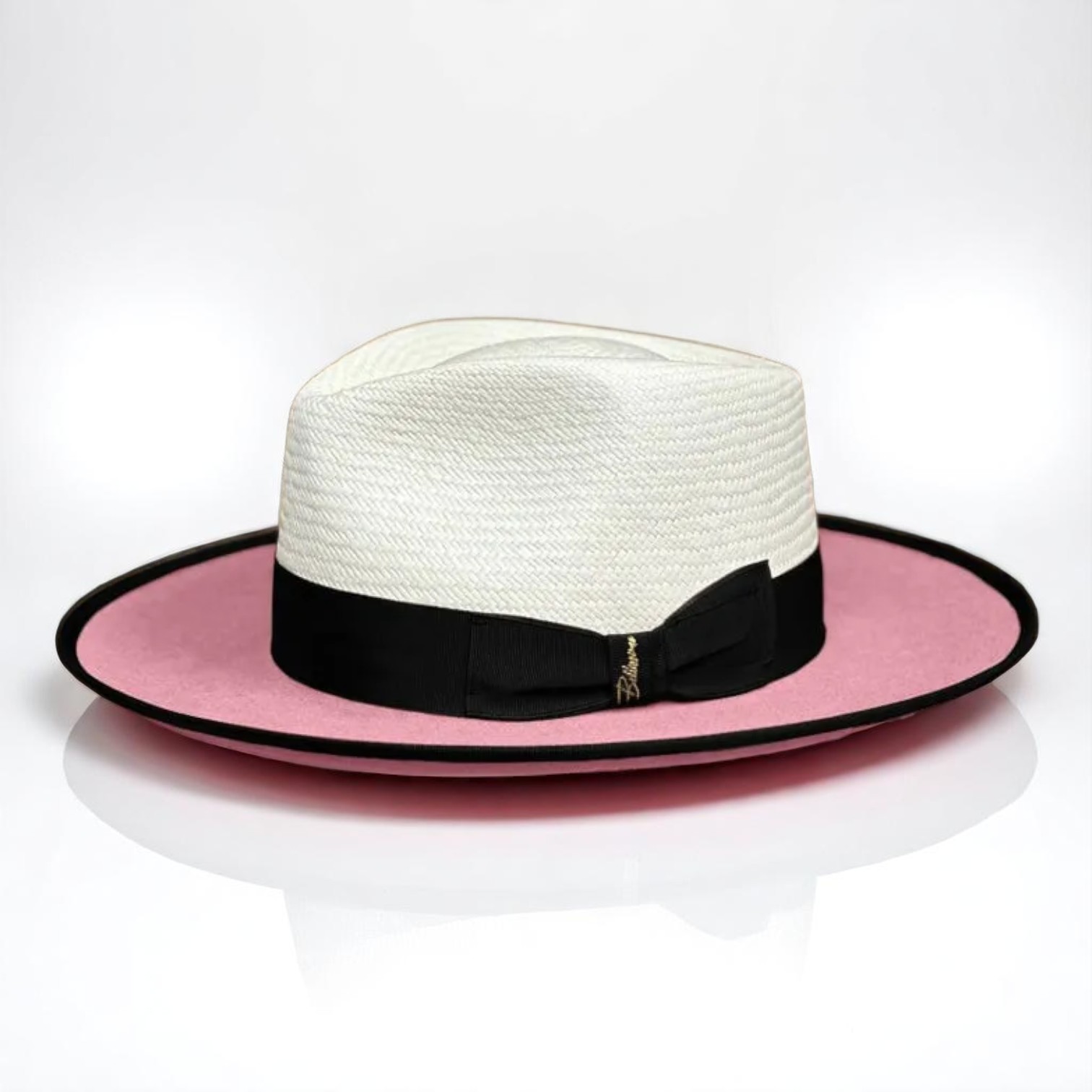 Two Tone | Exclusive Panama and Felt Fedora Hat