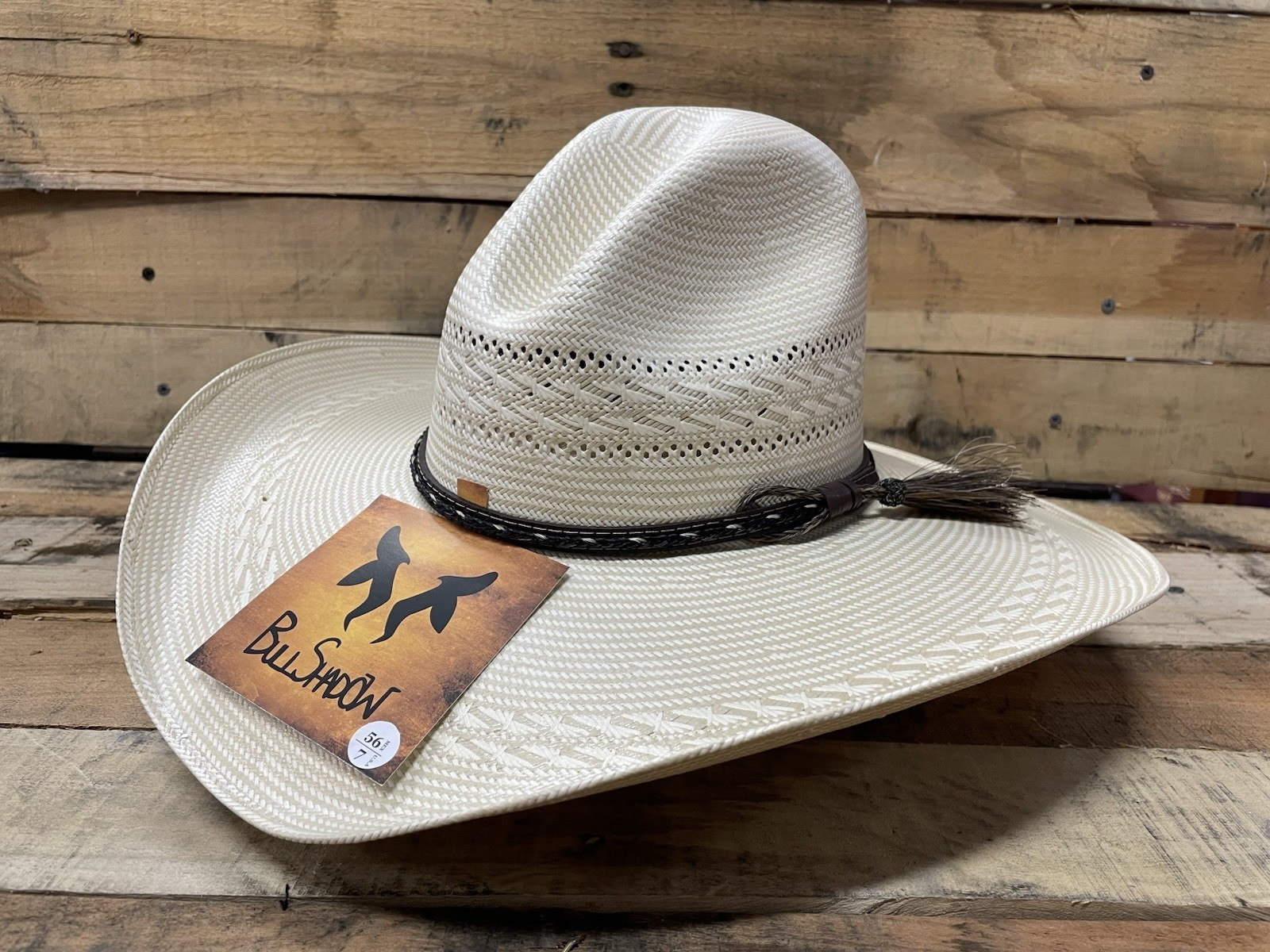 Natural Cowboy Western Straw Hat 750X Gus Style 