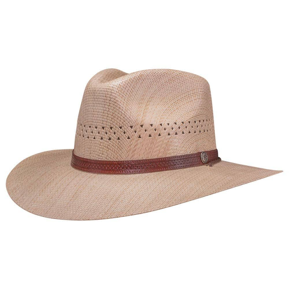 Barnett | Mens Wide Brim Firm Straw Sun Hat
